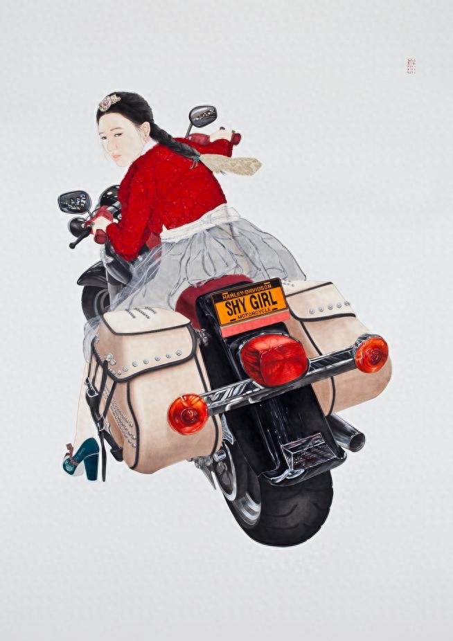 韩国画家金炫廷笔下的韩国肖像：内秀——青春不是年龄，而是方向